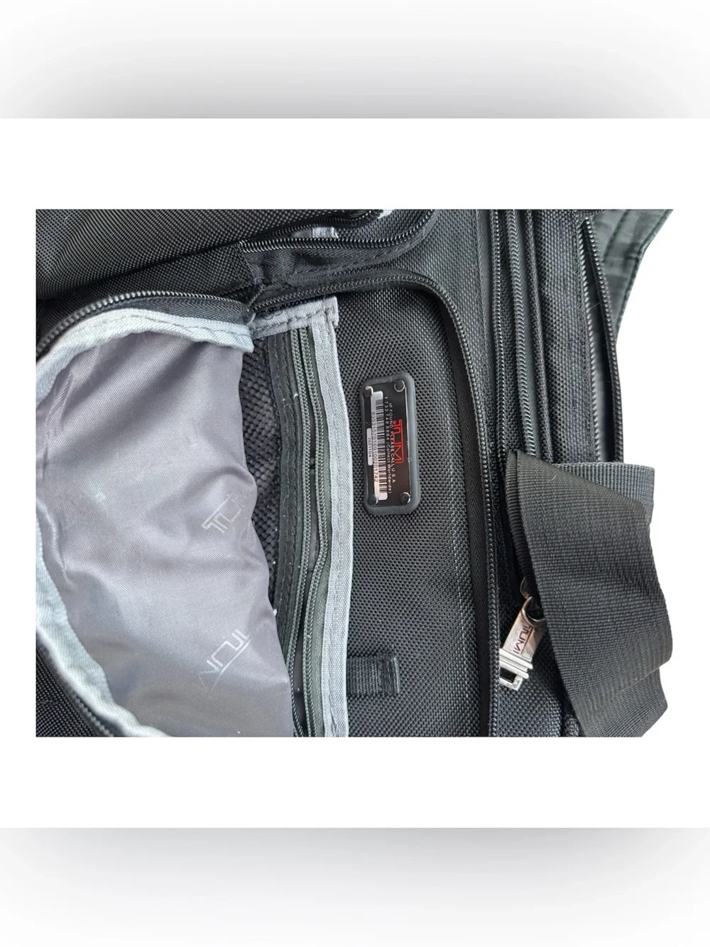 Black Laptop Messenger Bag with Dual Front Pockets lots of zippered compartments